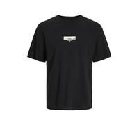 JACK & JONES Jortokyo Market Tee SS Crew Neck TG T-Shirt, Noir, M Homme