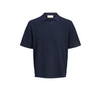 Jack & Jones Jortyler Knit SS Split Neck Polo JNR col Fendu, Sky Captain, 14 Ans Hommes