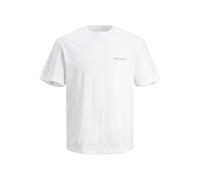 JACK & JONES Jorvesterbro Back Tee SS Crew Neck Sn Polo, Blanc éclatant, M Homme