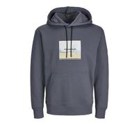 JACK & JONES Jorvesterbro Newton Boxfront Sweat BF Sweatshirt à Capuche, Iron Gate, M Homme