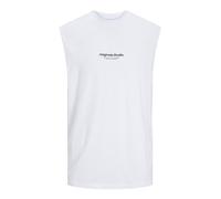 JACK & JONES Jorvesterbro Sleeveless Tee Sn débardeur, Blanc Brillant, S Hommes