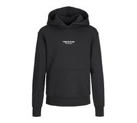 JACK & JONES Jorvesterbro Sweat À Capuche Noos Jnr Garçon Sweatshirt à capuche, Noir/Coupe : Ample, 140