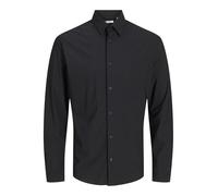 JACK & JONES Jprblaactive T-Shirt Stretch L/S Sn Chemise de Loisirs, Noir/Coupe : Slim fit, S Homme