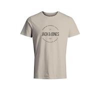 JACK & JONES Jprblaaston SS T-Shirt à col Rond FST, Sable d'été, S Homme