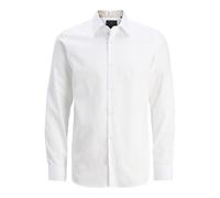 JACK & JONES Jprblabarnes Detail Dobby L/S T-Shirt Sn, Blanc, M Hommes