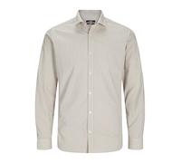 JACK & JONES Jprblablackpool Ls Aw24 Sn T-Shirt Stretch Chemise de Loisirs, Jaune minéral/Coupe : Coupe ajustée, L Homme