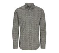 JACK & JONES Jprblablackpool Ls Aw24 Sn T-Shirt Stretch Chemise de Loisirs, Peat/Fit : Coupe ajustée, S Homme
