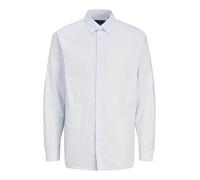 JACK & JONES Jprblabushwick Stanley T-Shirt L/S Sn Chemise de Loisirs, Bleu Cachemire/Coupe : Rayures, XL Homme