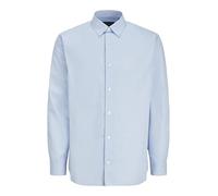 JACK & JONES Jprblabushwick Stanley T-Shirt L/S Sn, Chambray Blue/Fit : Solide, M