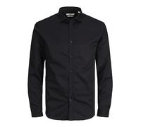 JACK & JONES Jprblacardiff Shirt L/S Noos Manches Longues, Noir, M Homme