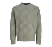 JACK & JONES Jprblapeeto Pattern Knit Crew Neck Pull en Tricot Homme