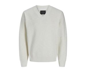 JACK & JONES Jprblasean Knit V-Neck Pull en Tricot, Sable d'été, XL Homme