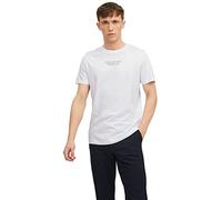 JACK & JONES Jprbluarchie SS Tee Crew Neck Noos T-Shirt, Blanc, S Hommes