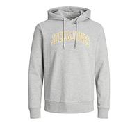 Jack & Jones Jprblubooster Jan23 Sweat à Capuche Sweatshirt, Gris Clair chiné, M Homme