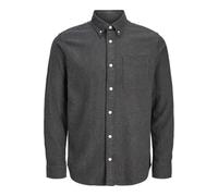 JACK & JONES Jprblubrook Twill Solid L/S T-Shirt Sn, Noir, XL Hommes