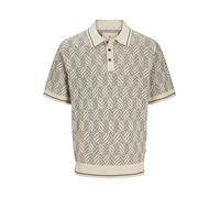 JACK & JONES Jprblucody Structure Knit Polo SS, Tea Leaf, L Hommes
