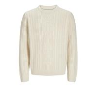 JACK & JONES Jprbludiogo Cable Knit Pack Pull en Tricot, Bouleau/détail : Structure complète, L Homme
