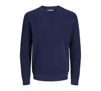 Jack & Jones Jprblunoah Knit Crew Neck BF Pull en Tricot pour Homme, Night Sky - Détails : torsadé/Structure complète, S