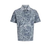 JACK & JONES Jprbluwilliam SS AOP Polo, Ashley Blue., M