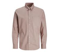 JACK & JONES Jprbrook Oxford T-Shirt L/S Noos, Adobe Rose, S