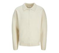 JACK & JONES Jprcccfox Cardigan zippé en Tricot, Cloud Dancer, XS Homme