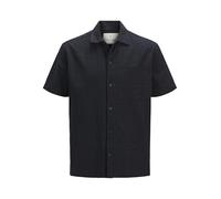 JACK & JONES Jprcceaston Seersucker S/S T-Shirt, Black Beauty, S Hommes