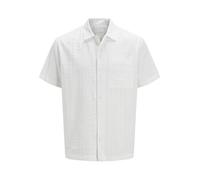 JACK & JONES Jprcceaston Seersucker S/S T-Shirt, Blanc., S