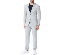 JACK & JONES JPRFRANCO Check Suit SN, Gris Clair/Carreaux : Super Slim fit, 52