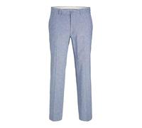 Jack & Jones – Pantalon Jprriviera Linen – Coupe slim – Bleu nautique – Taille 50