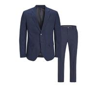 JACK & JONES JPRRIVIERA Linen Suit Slim Fit SN PLS, Dark Navy/Fit : Slim fit, 68 Große Größen
