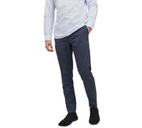 JACK & JONES JPRRIVIERA Linen Trouser Slim SN Pantalon de Costume, Navy Blazer/Fit:Slim FIT, 52 pour des Hommes