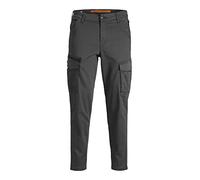 JACK & JONES Jpstace Jjdex Pantalon Cargo fuselé AKM Noos pour Homme, Asphalte, 27W x 32L