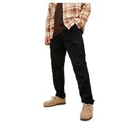 JACK & JONES Jpstace Jjtucker AMA Noos Pantalon Cargo pour Homme, Noir, 28W x 30L