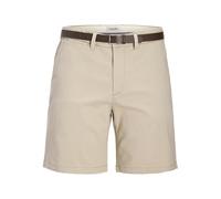 JACK & JONES Jpstadam Belted Chino Shorts SRT - Jpstadam Short Chino avec Ceinture - Smart Casual - Homme
