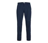 JACK & JONES JPSTBILL JJBOWIE Pleated Noos Chino, Blazer Bleu Marine, 34W x 34L Homme