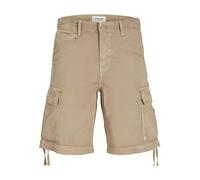 JACK & JONES Jpstcole Jjtucker Cargo Short Sn, Dune/Détails : Solide, L Homme