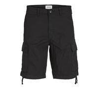 JACK & JONES JPSTCOLE JJTUCKER Short Cargo SN, Noir/détails : Solide., S
