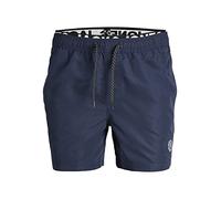 JACK & JONES Jpstfiji Jjswim Db Wb Ly Sn Homme Short de bain, Marine, L