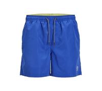 JACK & JONES Jpstfiji Jjswim Solid Sn Ly Homme Short de bain, Bleu, M