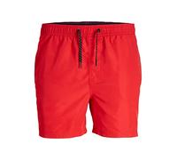 JACK & JONES Jpstfiji Jjswim Solid Sn Ps Homme Short de bain, Rouge Chinois., 46 Grande taille