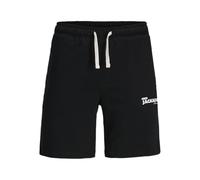 JACK & JONES Sweat Mid Jpstgordon Charge Print Short de Sport mi-Long, Noir, M Hommes