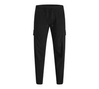 JACK & JONES Jpstkane Dylan Cuffed Cargo Ret Pls - Grande Taille, Noir, 48W / 32L
