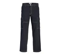 JACK & JONES Jpstkarl Contrast Stitch Cargo, Noir, 32W / 34L Hommes