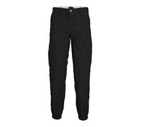 JACK & JONES Jpstkarl Jjflint Sa Cuffed Pantalon Cargo, Noir, 31 W/32 L Homme