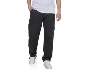 JACK & JONES JPSTKarl Thor Pantalon cargo stretch pour homme - Coupe ample - Avec poches - Noir, beige, vert - Tailles 30, 31, 32, 33, 34, 36, 38, Noir (12280782), 32W / 34L