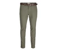 JACK & JONES Jpstmarco Franco Chino W Belt, Vert Olive, 32W / 36L Hommes
