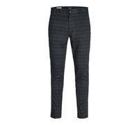 JACK&JONES JPSTMARCO JJCOOPER Structure Chino SN Pantalons, Black/Detail:Check, 27W x 32L Homme
