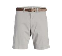 JACK & JONES Jpstmarco Jjfranco Short Chino avec Ceinture, Ultimate Grey, L