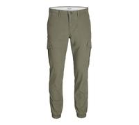 JACK & JONES Jpstmarco Jjjoe Cuffed Cargo Pantalon, Vert Olive, 30W x 32L Homme