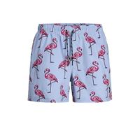JACK & JONES Jpstmaui Jjswim Novelty AOP AKM Sn, Bleu Ciel, L